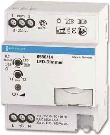BUSCH 6586/14 LED-Dimmer, REG, 800 VA (2CKA006590A0192)