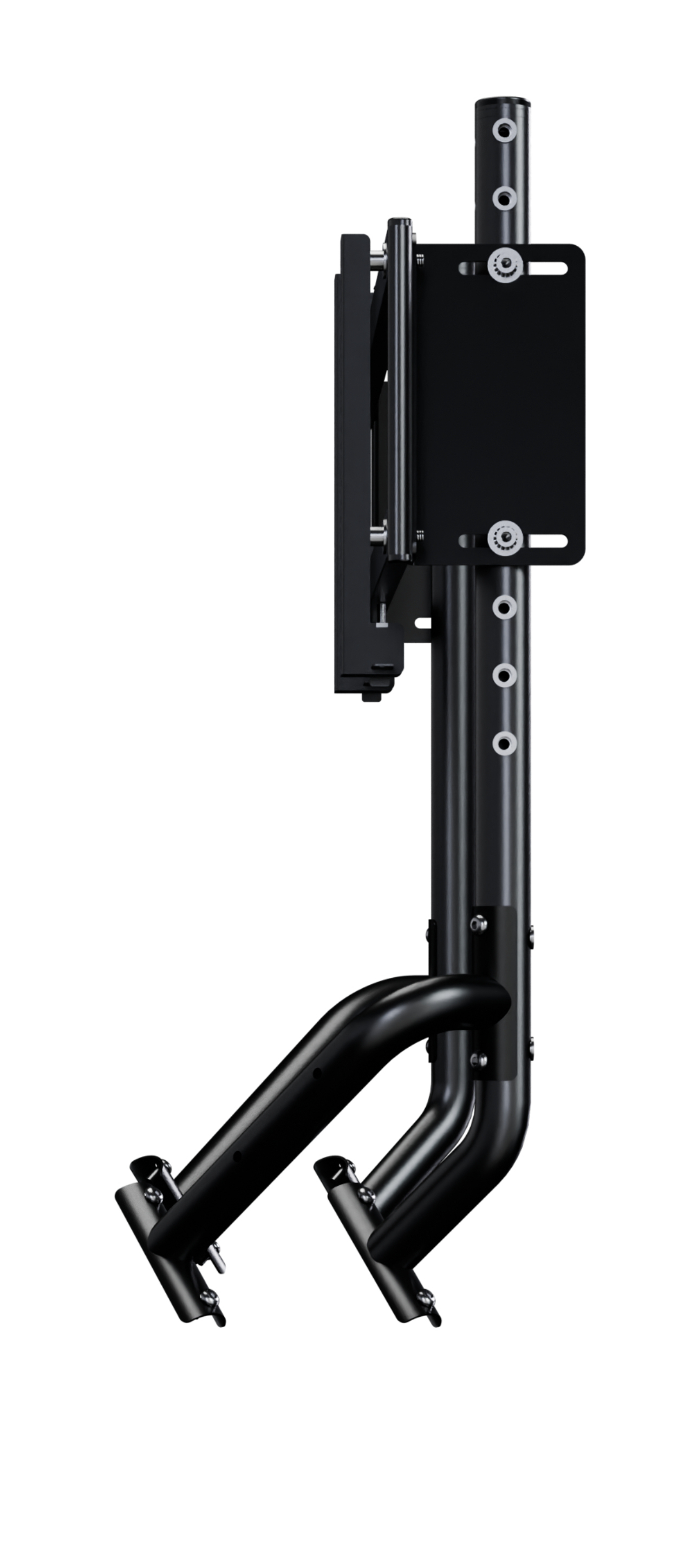 Oplite Monitor Stand R8 Single bis 57" Stahl Höhenverstellung Schwarz