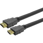 Vivolink PROHDMIHD0.5L. Kabellänge: 0,5 m, Anschluss 1: HDMI Typ A (Standard), Steckverbinder 1 Geschlecht: Männlich, Anschluss 2: HDMI Typ A (Standard), Steckverbinder 2 Geschlecht: Männlich, Beschichtung Steckerkontakte: Gold, HDMI-Version: 2.0, 3D, Datenübertragungsrate: 18 Gbit/s, Audio Return Channel (ARC), Produktfarbe: Schwarz (PROHDMIHD0.5L)