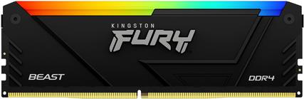 KINGSTON 16GB DDR4-2666MT/S CL16 DIMM 1GX8 FURY BEAST RGB (KF426C16BB12A/16)