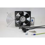 IT-BUDGET Komplettset IT-Schranklüfter mit Thermostat (90ITBLUESET1T)