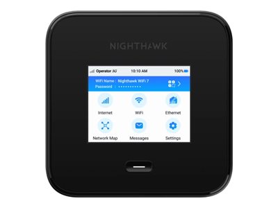 NETGEAR Nighthawk M7 Pro 5G Mobiler Hotspot Wi-Fi 7 Schwarz