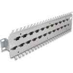 Delock 19" Kabelabfangschiene für Netzwerkkabelverbinder mit LSA Anschluss 24 Port (67070)