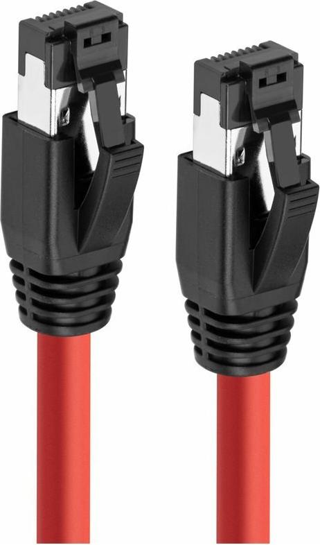 MicroConnect Patch-Kabel CAT 8.1 S/FTP 3 m RJ-45 Rot