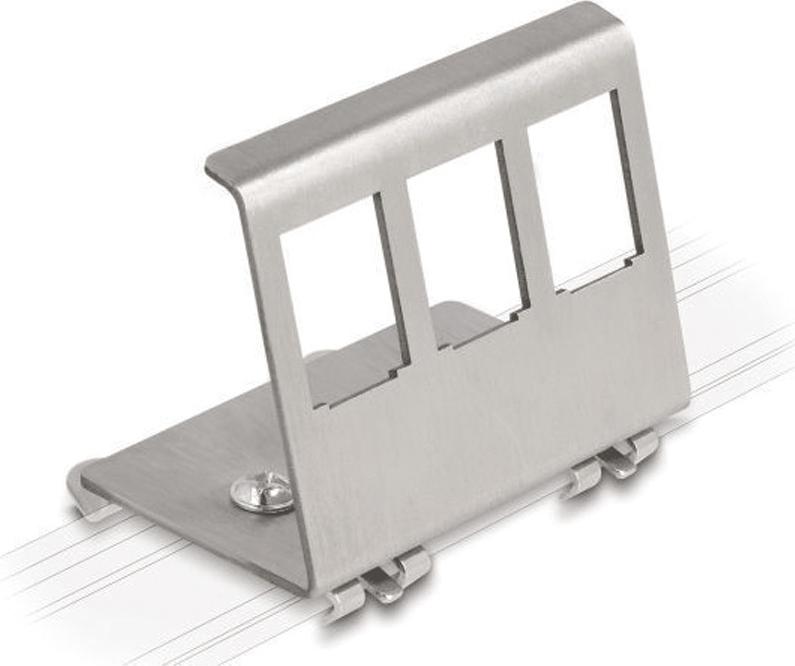 VALUE Hutschienen-Adapter unbestückt, für 3 Keystones (21.99.3010)