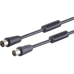 S/CONN maximum connectivity Antennenkabel mit Mantelstromfilter, > 100 dB, schwarz, 10,0m (80208-128S)