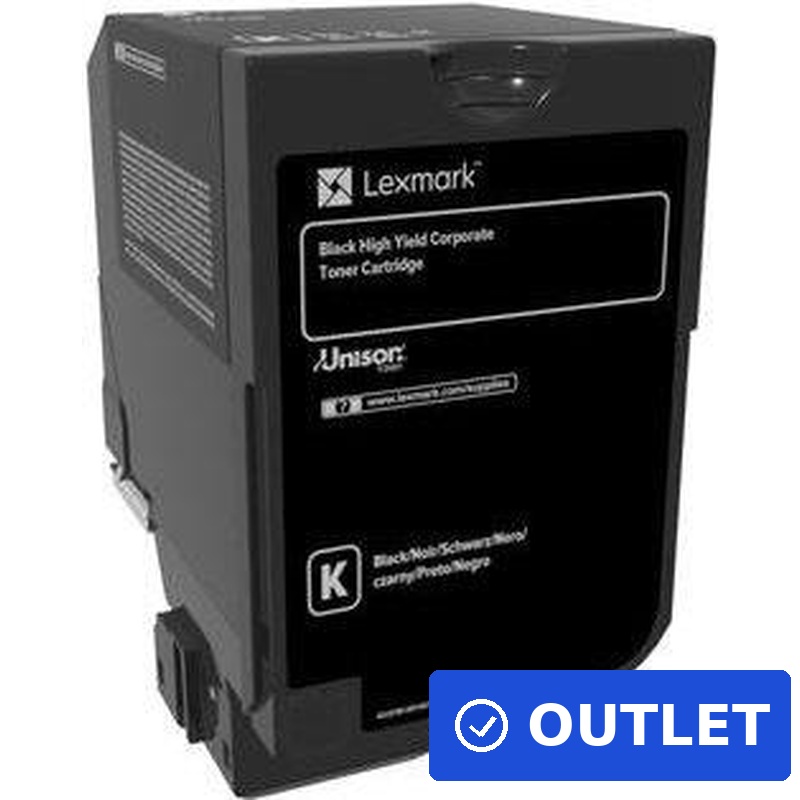 Lexmark CX725 Corporate-Tonerkassette Schwarz mi (84C2HKE) (geöffnet)