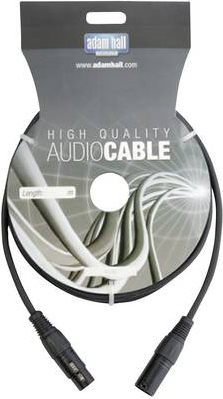 AH Cables DMX-Kabel XLR-Male/XLR- Female 6 m Schwarz XLR-Male/XLR-Female (KDMX6)