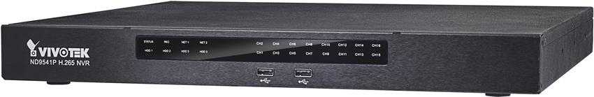 VIVOTEK ND9541P Netzwerkvideorekorder 32-CH, 4HDD, H.265, HDMI/VGA, 16x PoE (ND9541P)