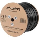 Lanberg LCU5-21CU-0305-BK Netzwerkkabel 305 m Cat5e U/UTP (UTP) Schwarz (LCU5-21CU-0305-BK)