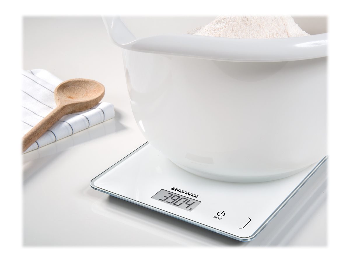 Soehnle Page Compact 300 Digitale Küchenwaage 5 kg Wandbefestigung Weiß