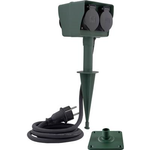 REV Garten-Erdspieß mit 4-Fach Steckdose 1,5 m (0595009555)