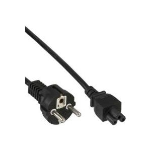 InLine Netzkabel Schuko/Stecker - 3pol/Buchse 3.0 m schwarz (16656K)