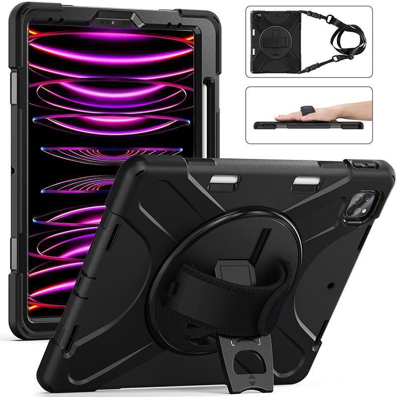 eSTUFF AUSTIN Defender Case iPad Air 12.9 2024 with hand strap and (ES681559-BULK)