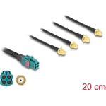 Delock Kabel Mini FAKRA Z Buchse quad zu 4 x SMA (90283)