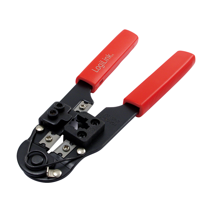 LogiLink Universal 8P8C Crimpzange WZ0004 Schwarz, Rot