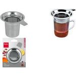 metaltex Teesieb, groß, Edelstahl gelaserter, extrem feiner Filter, passend für Tassen - 1 Stück (253835010)