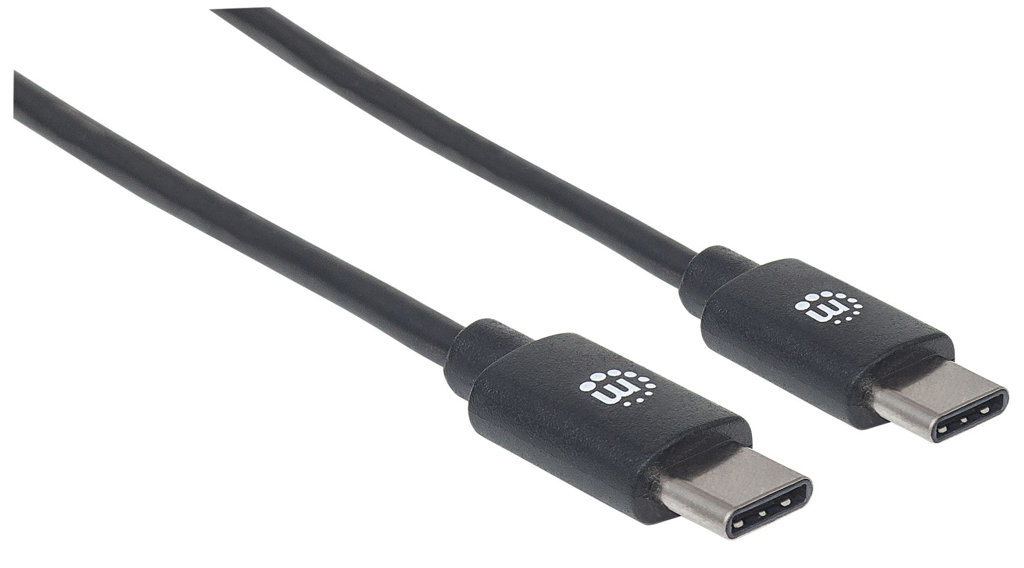 Manhattan USB-C zu USB-C Kabel USB 2.0 480 Mbit/s 3 A 2 m Schwarz