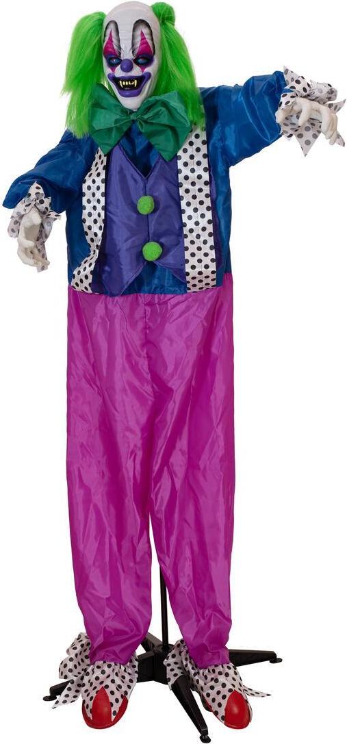 EUROPALMS Halloween Figur Clown Charly, animiert, 164cm (83316148)