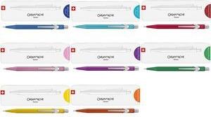 CARAN D'ACHE Druckbleistift 844 Colormat-X, 0,7 mm, gelb sechseckiger Schaft aus Aluminium, satiniertes Premium - 1 Stück (844.743)