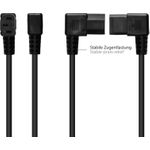 Alcasa P8031-S018 Stromkabel Schwarz 1,8 m Netzstecker Typ I C13-Koppler (P8031-S018)