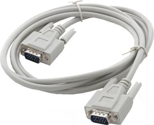 ARTDEV Kabel VGA-Anschlußkabel, 15p. HD D-Sub Stecker/Stecker, 1:1, 1.8m grau (KABVGASS-1.8)