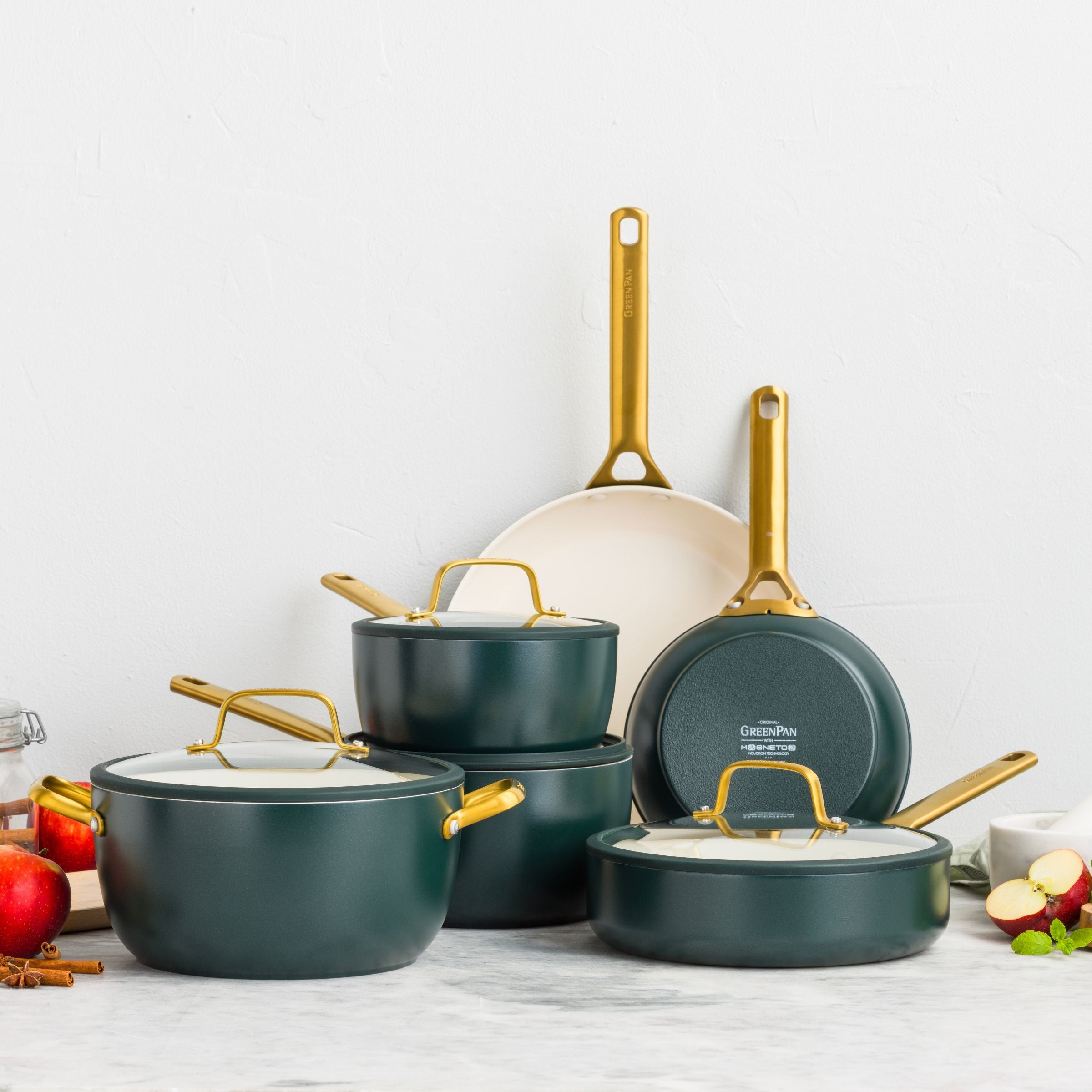 GreenPan Padova Reserve Bratpfannenset 2-teilig 20+26 cm Grün