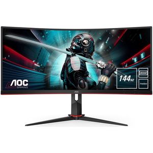 AOC CU34G2X/BK - LED-Monitor - gebogen - 86 cm (34") - 3440 x 1440 WQHD - VA ...