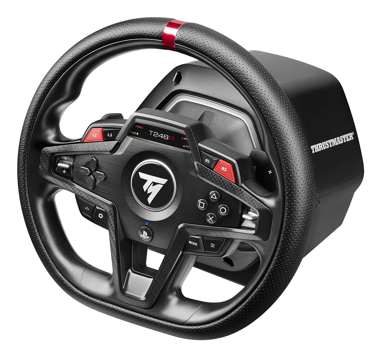 Thrustmaster T248R Lenkrad mit Pedalset USB Kabelgebunden PC, PlayStation 4, PlayStation 5 Karbon