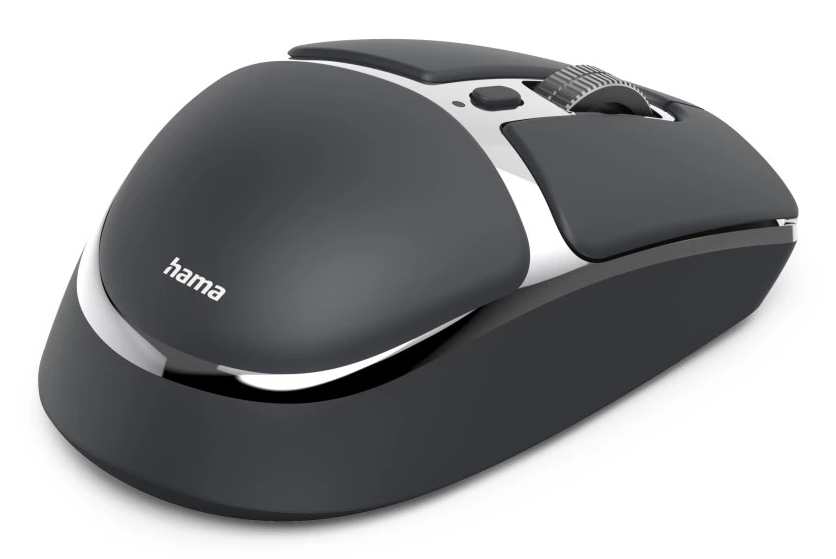 Hama WM-800 Ergonomische Maus 8 Tasten 3200 DPI Kabellos Anthrazit