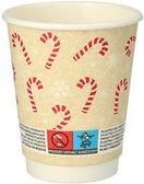 PAPSTAR 20 Einweg-Trinkbecher Candy Canes 0.2 ml (89695)