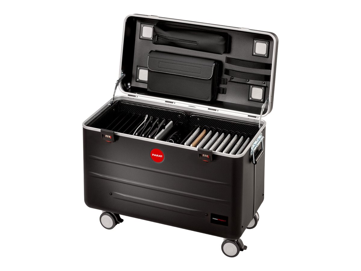 PARAT PARAPROJECT Case TC20 TwinCharge Ladewagen für 20 Tablets bis 12,9" iOS/Android/Windows Schwarz