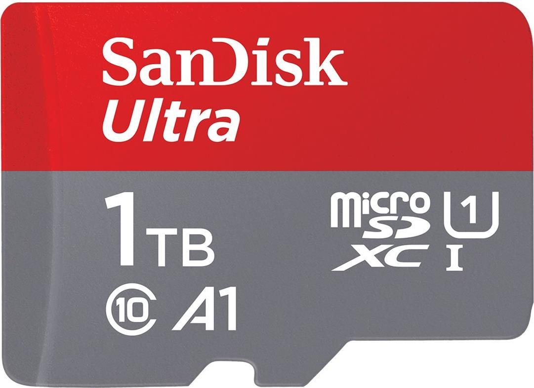 SanDisk Ultra Flash-Speicherkarte (microSDXC-an-SD-Adapter inbegriffen) (SDSQUAC-1T00-GN6MA)