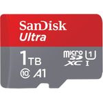 SanDisk Ultra Flash-Speicherkarte (microSDXC-an-SD-Adapter inbegriffen) (SDSQUAC-1T00-GN6MA)