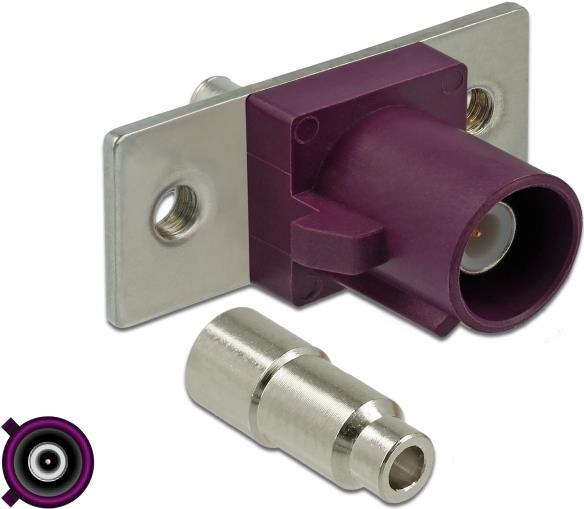 DeLOCK FAKRA D plug spring pin for soldering 2 prepunched holes (89819)