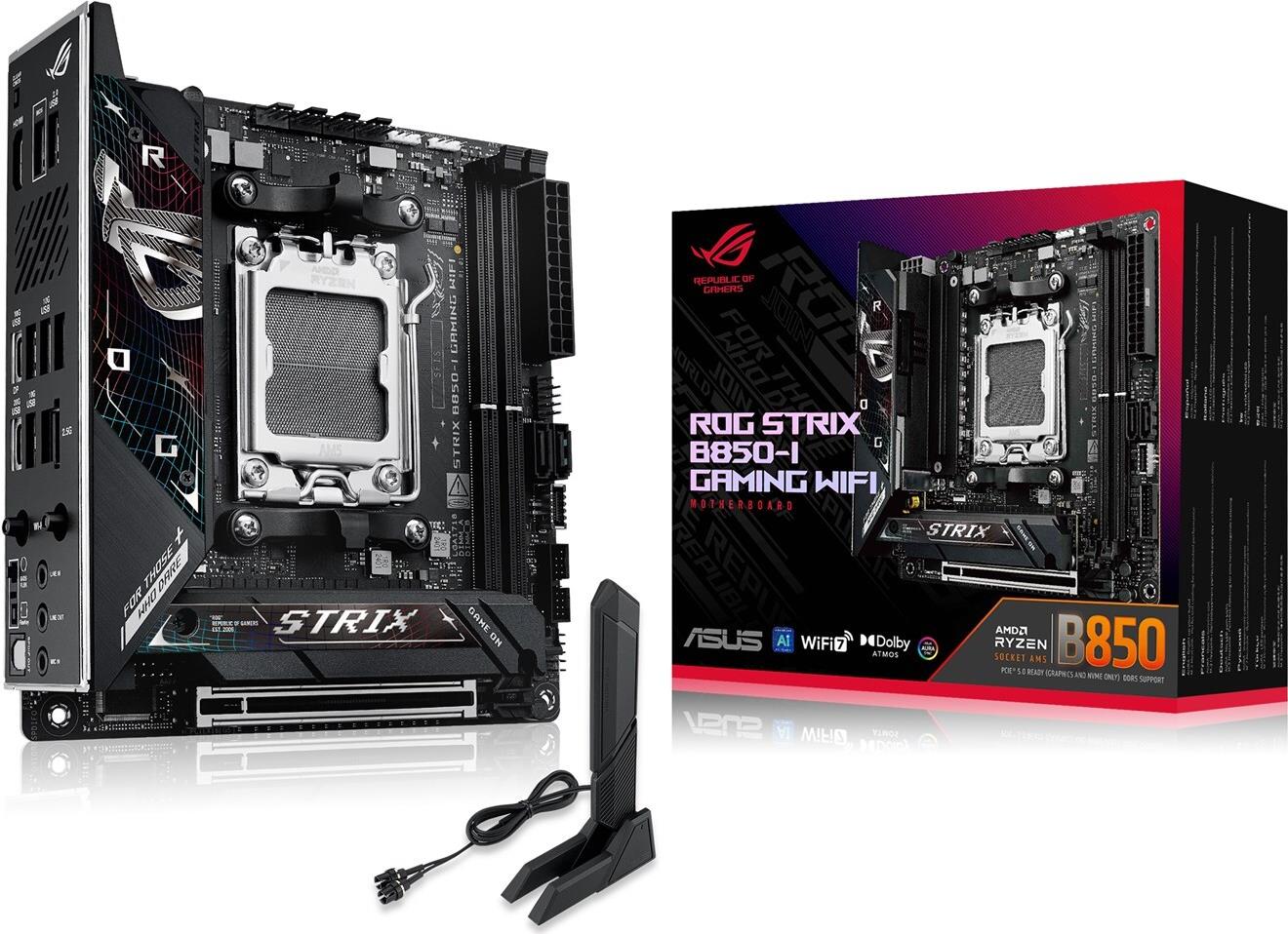 ASUS ROG Strix B850-I Gaming WIFI Mainboard Mini-ITX Sockel AM5 DDR5 Schwarz