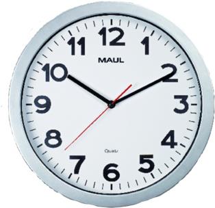 Jakob Maul GmbH Wanduhr MAULstep O 35 cm Silber (9053695)