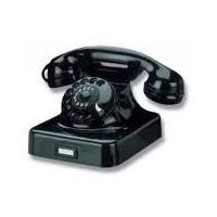 Nostalgietelefon W48, schwarz