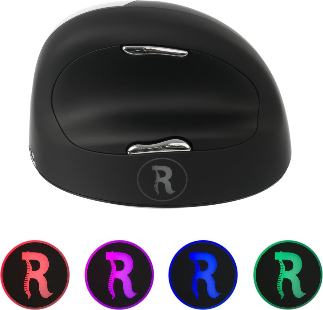 R-Go Tools Ergonomische Maus HE Break Vertikale Maus Bluetooth 5.0 Schwarz