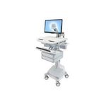 Ergotron StyleView Wagen für LCD-Display/Tastatur/Maus/CPU/Notebook/Barcodescanner (open architecture) (SV44-1221-2)