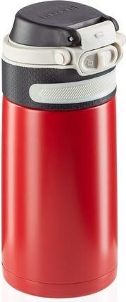 Leifheit 03245 Reisebecher 350 ml Schwarz, Rot Edelstahl (3245)