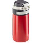 Leifheit 03245 Reisebecher 350 ml Schwarz, Rot Edelstahl (3245)