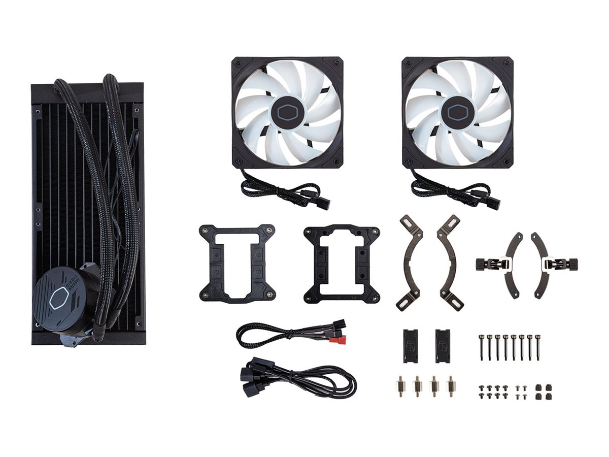 Cooler Master MasterLiquid Lite 240L Core ARGB Prozessor-Flüssigkeitskühlsystem Schwarz