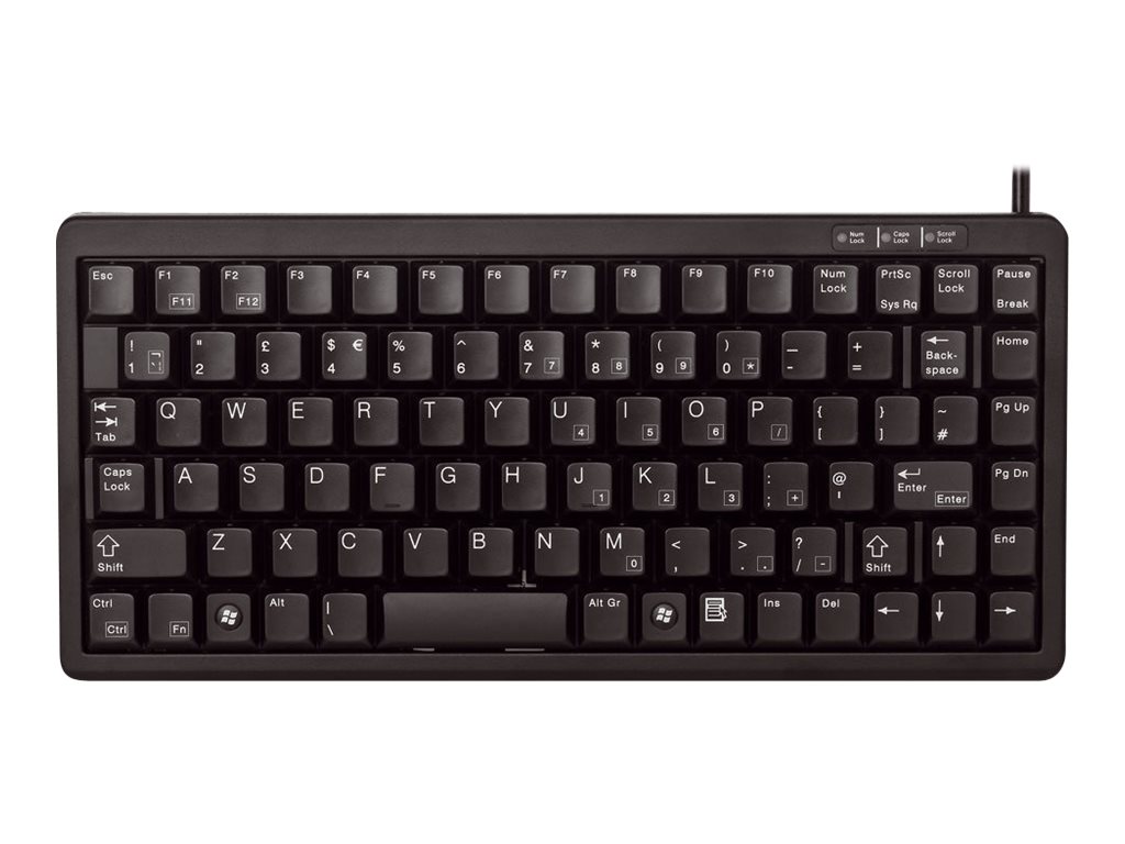 CHERRY ML4100 Slim Line Tastatur PS/2, USB QWERTY US Englisch Schwarz