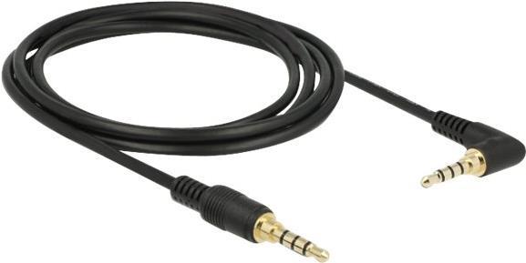 DeLOCK Audiokabel 4-poliger Mini-Stecker (M) gewinkelt bis 4-poliger Mini-Stecker (M) (85613)