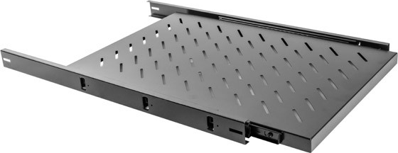 Lanberg festes Schiebefach 19 '1U / 465x750mm, maximale Tragfähigkeit bis 15kg schwarz (AK-1011-B) (B-Ware)