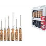 Wiha Holz Schlitz/Phillips Schraubendrehersatz - 6-tlg (07149)