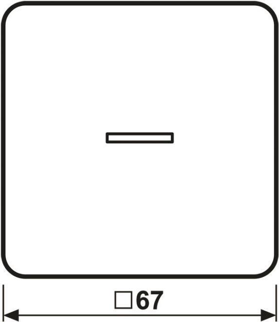 Jung HOME Taster 1fach BTCD17101PWW m.Pfeilsymbolen 1 (BTCD17101PWW)