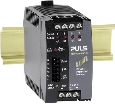 PULS DIMENSION PISA11.406 4-Kanal Sicherungsmodul 24 V/DC / 4 x 6 A / (PISA11.406)