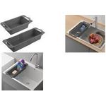 metaltex Spülkorb Drain-Flex, ausziehbar, Kunststoff, grau Material: Polypropylen PP, variabel ausziehbar von - 1 Stück (185020001)